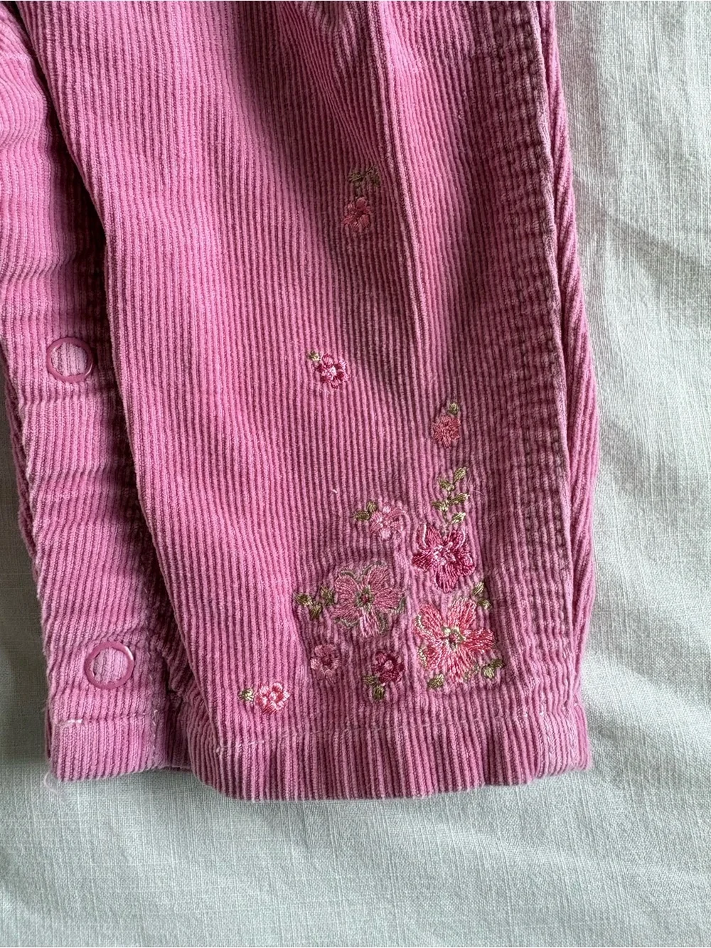 Vintage Carter's Pink Corduroy Girls Overalls